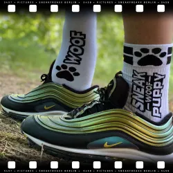 SneakFreaxx Chaussettes SNEAKFREAXX PUPPY Blanc-Noir